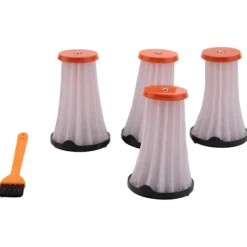 DAO 4 st ersättningsfilter för / Rapido och Ergorapido dammsugare, AEF 144, EF144 [dB} WhiteOrange