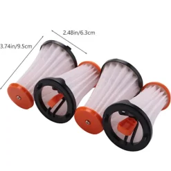 DAO 4 st ersättningsfilter för / Rapido och Ergorapido dammsugare, AEF 144, EF144 [dB} WhiteOrange