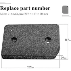 Sale 4 st Ersättningsfilter för torktumlare för 9164761 för torktumlare Värmepumpstorkfiltermatta för Tdb230wp Tce530