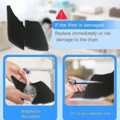 Online 5 st Ersättningsfilter för torktumlare för //elektra Bregenz/ 2964840100 Torktumlare Reservdelar
