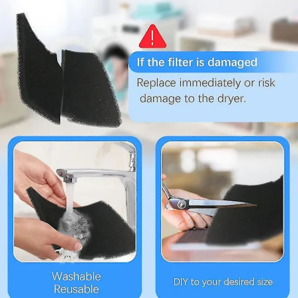 Online 5 st Ersättningsfilter för torktumlare för //elektra Bregenz/ 2964840100 Torktumlare Reservdelar