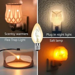 Sale 4 st ersättningslampor E12 7w glödlampor för klibbig kupol klibbig loppfälla mördare