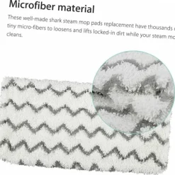 Best 4 st Ersättningsmoppdukar Vita Rengöringsdukar Plattmoppspåfyllningar Mikrofibermoppar Tvättbara Dukar Vitt Moppduksskydd