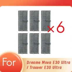 New 6 st Filter för E30 Ultra / Trouver E30 Ultra Robotdammsugare Tillbehör