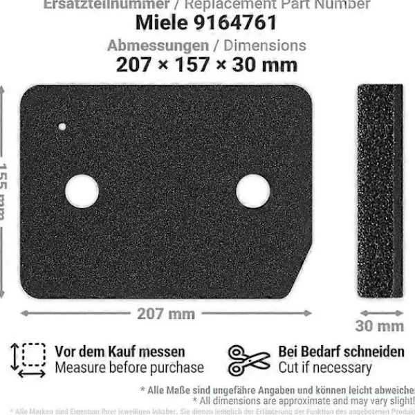 Discount 6 st Filter för T1 Torktumlare 9164761 Ersättningsdel för Torktumlare