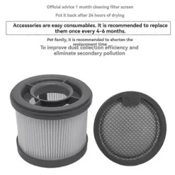 New 3 st Filter och Filterbomull för Dreame Z10 Station Robotdammsugare