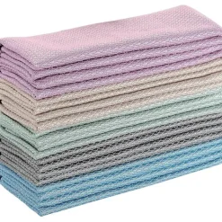 Online 10 st Fiskfjäll Mikrofiberdukar Polerduk Luddfritt Absorberande Mikrofiberduk 30cm X 40cm (slumpmässig färg)