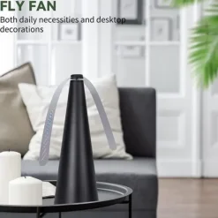 Discount 2 st Flugfläktar för Bord, Flugfläkt för Uteplats, Håll Flugor och Insekter Borta
