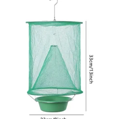 Best Superp 2 st flugfällor insekter, utomhus trädgård hängande hopfällbar återanvändbar flugfälla för trädgårdar gårdar parker restauranger (grön)