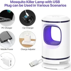 Best 1 st Flygdödare Myggdödarlampa USB Elektrisk Flygdödare
