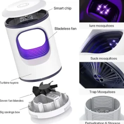 Best 1 st Flygdödare Myggdödarlampa USB Elektrisk Flygdödare