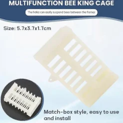FMYSJ 100 st Flyttbara Bikupor Biodlingsutrustning Bidrottningbur (FMY)