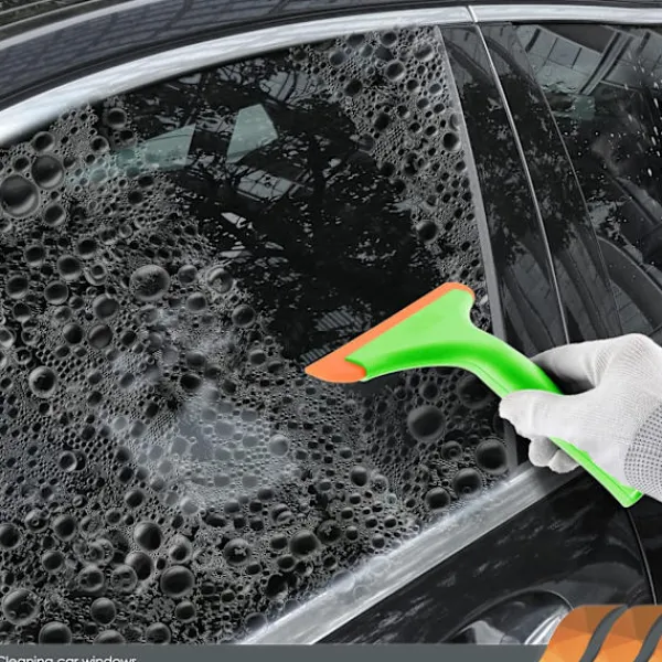 Online 2 st Fönsterraka med Handtag, Flexibel Gummiraka, Duschraka, för Glas, Speglar, Bilfönster, Badrum, 15 cm