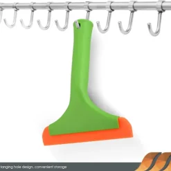 Online 2 st Fönsterraka med Handtag, Flexibel Gummiraka, Duschraka, för Glas, Speglar, Bilfönster, Badrum, 15 cm