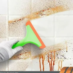 Sale 2 st Fönsterskrapa med Handtag, Flexibel Gummiskrapa, Duschskrapa, för Glas, Speglar, Bilfönster, Badrum, 15 cm