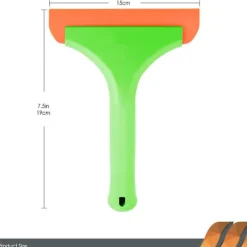 Sale 2 st Fönsterskrapa med Handtag, Flexibel Gummiskrapa, Duschskrapa, för Glas, Speglar, Bilfönster, Badrum, 15 cm