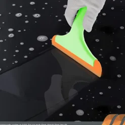 Clearance 2 st Fönsterskrapor med Handtag, Flexibel Gummiskrapa, Duschtorkare, för Glas, Speglar, Bilrutor, Badrum, 15 cm