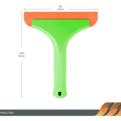 Clearance 2 st Fönsterskrapor med Handtag, Flexibel Gummiskrapa, Duschtorkare, för Glas, Speglar, Bilrutor, Badrum, 15 cm