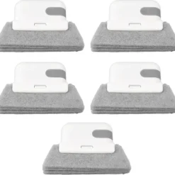 Clearance 5 st Fönsterspår Rengöringsborste Skrapa Borste Fönster Litet Paket Borste Hushållsborste Skrapverktyg Skrapa Rengöringsborste