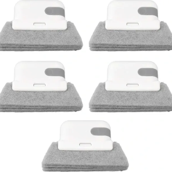 Sale 5 st Fönsterspår Rengöringsborste Skrapa Borste Fönster Litet Paket Borste Hushållsborste Skrapverktyg Rengöringsborste