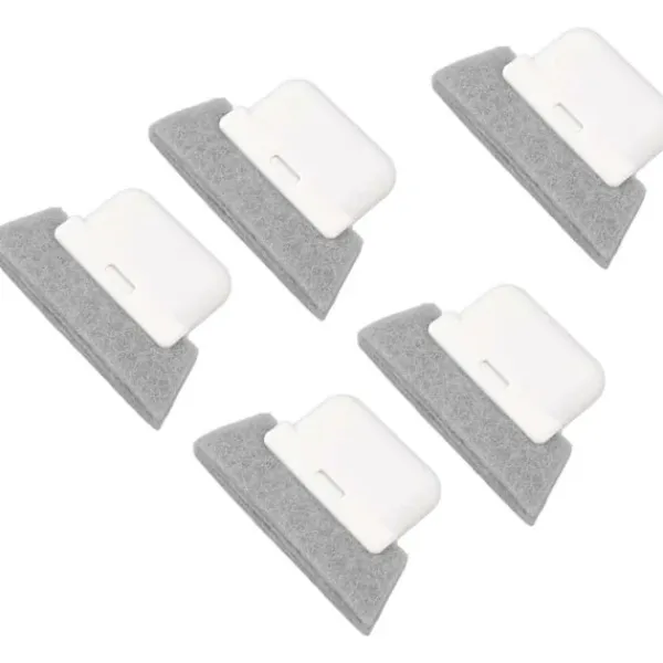 Sale 5 st Fönsterspår Rengöringsborste Skrapa Borste Fönster Litet Paket Borste Hushållsborste Skrapverktyg Rengöringsborste