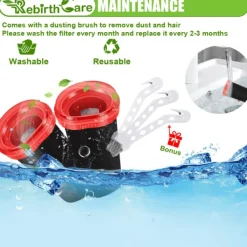 New 2 st för Bosch Flexxo Series 4 Filter BBH32101 BBH3ZOO25