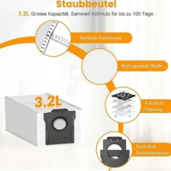 20 ST för Dreame X40 Ultra Complete/X40 Master/L40 Ultra Robotdammsugare Delar Huvudborste Sidoborste Moppduk