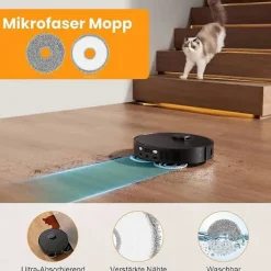 20 ST för Dreame X40 Ultra Complete/X40 Master/L40 Ultra Robotdammsugare Delar Huvudborste Sidoborste Moppduk