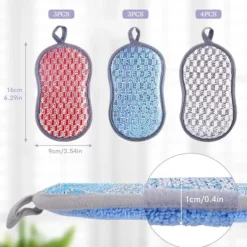 Clearance 10 st Färgglada Rengöringssvampar, Premium Repfria Återanvändbara Disktrasor för Kök, Badrum, Enkel Diskrengöring