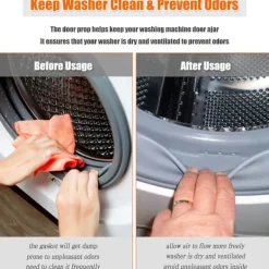 Online 1 st Främre Last Tvättmaskinsdörr Stöd och Stopp - Magnetisk Tvättmaskinsdörrhållare, Avtagbar Tvättmaskinsdörrstopp Hållare [CO]