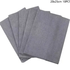 Online 10 st förtjockad magisk rengöringsduk mikrofiber yta Svart 20