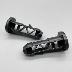 Outlet 6 st gångjärnstappar för soptunne-lock, svart plast för 240L utomhus soptunna