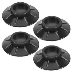 Clearance 4 st Gummi på glid vibrationsdämpare runda fötter sugkopp bas för tvättmaskin