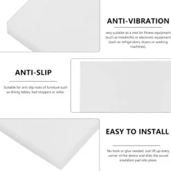 4 st Halkfria Mattor Underlägg Tvättmaskin Torktumlare Halkfria Kuddar Tvättmaskin Stötsäkra Kuddar