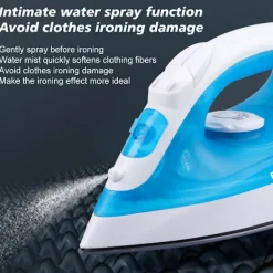 Discount 1 st Handhållen Ångstrykjärn i Blått, Europeisk Reglering R.1229, Hushållsbruk