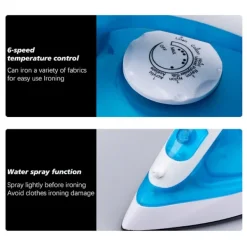 Discount 1 st Handhållen Ångstrykjärn i Blått, Europeisk Reglering R.1229, Hushållsbruk