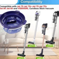 Online 6 st HEPA-filter för Samsung sladdlös dammsugare, reservdelar dammfilter enligt bild