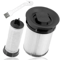 DAO 2 st HEPA-filterersättningsdelar för Triflex Hx1 sladdlös dammsugartillbehör [DB] White black Whiteblack