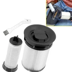 DAO 2 st HEPA-filterersättningsdelar för Triflex Hx1 sladdlös dammsugartillbehör [DB] White black Whiteblack