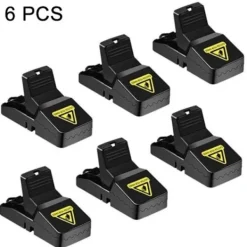 Discount 6 st högkänsliga hushållslegeringar i plast för musfällor