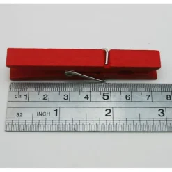 Outlet 40 st hållbara 2,9 tum klädnypor klädnypor (röd)