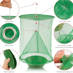 Outlet 2 st Hängande Flugfälla Fångar Flugor Bur Nät Utomhus Effektiv