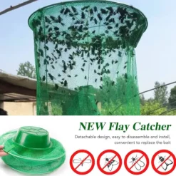 Outlet 2 st Hängande Flugfälla Fångar Flugor Bur Nät Utomhus Effektiv