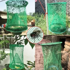 Outlet 2 st Hängande Flugfälla Fångar Flugor Bur Nät Utomhus Effektiv