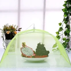 Clearance 2 ST hopfällbart bordsmatskydd Tält Paraply Anti Fly Mosquito Mesh överdrag[CO]