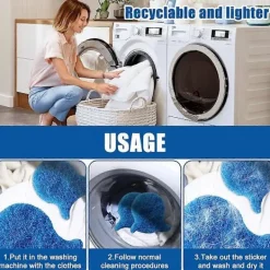 Outlet 12 st husdjurshår borttagning tvättmaskin tvätt katt hår remover tvättmaskin återanvändbar tar bort djurhår