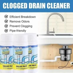 Hot 6 st Hushålls Vilda Tornado Kraftfull Avloppsrengörare Snabb Skummande Hög Effektivitet Borttagare Toalett Rengöringsverktyg för Stopp