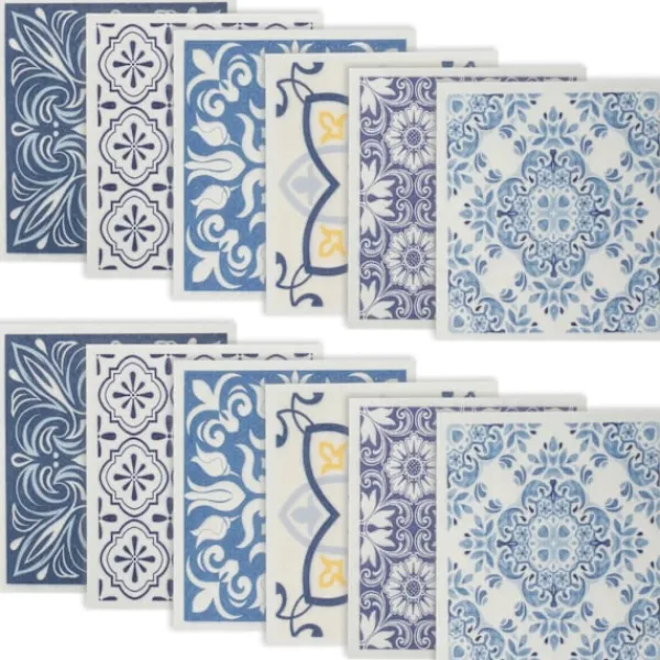 Hot 5/6/12 st Köksdukar Absorberande Svenska Disktrasor Köksdukar Mjuka Non-woven Dukar för Diskning Rengöring 12PCS Retro