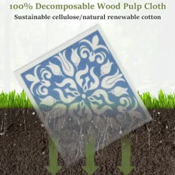 Hot 5/6/12 st Köksdukar Absorberande Svenska Disktrasor Köksdukar Mjuka Non-woven Dukar för Diskning Rengöring 12PCS Retro