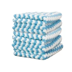 Outlet 5 st Kökshanddukar Rengöringsdukar Dekontamineringstyg Mjuk Blå